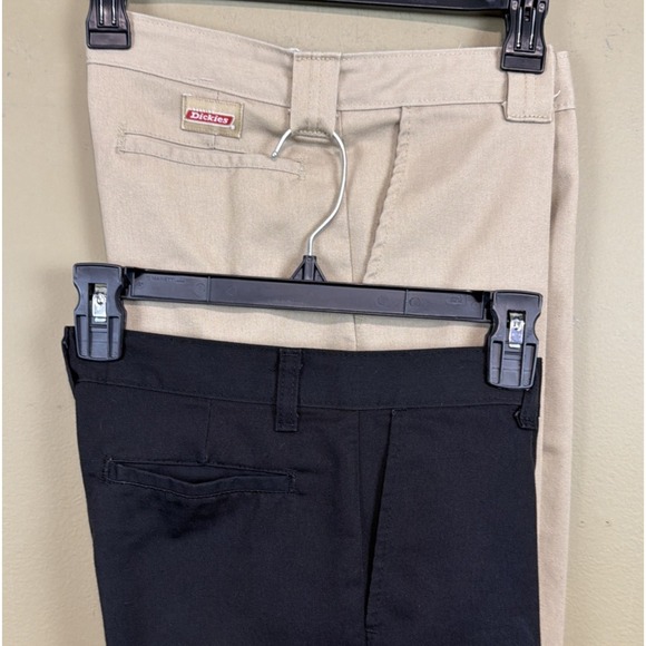Dickies Pants - LOT off 2 DICKIES Women's 14h 28w Relaxed Double Knee Work Pants Stretch